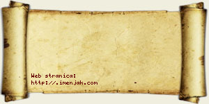 Jovana Žujović vizit kartica